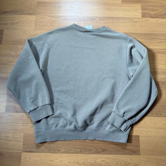 Men's Vintage Nike Clay Brown Essential Fleece Crewneck Pullover Sweatshirt Sz M - Picture 4 of 7